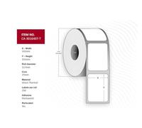 Rouleaux pour directions marque Capture modèle Label 102 x 192 mm, Core 25 mm,