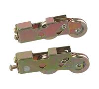 Rouleaux tandem en acier traité thermiquement pour réparation de porte de terrasse coulissante, 2,5 à 10,2 cm de diamètre