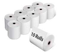 Rouleaux Thermique 80x80x12 mm, Lot de 10 Premium Rouleaux de Papier Thermique pour Caisse Enregistreuse, Bobine Papier Thermique pour Imprimante Tickets