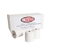 Rouleaux Thermiques 80x80 Pro avec Durée de Vie 10 Ans & Papier 80g/m² Sans BPA - Reçus Nets pour Imprimantes TPV pour Commerce et Finance (Boîte de 20)