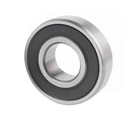 Roulement 6202-2RS 15x35x11mm for roulement à billes gorge profonde étanche double face, universel for machines de nettoyage(Steel Rubber)