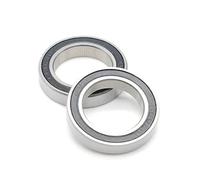 Roulement 6802 RS 15 * 24 * 5mm pivot de vélo acier chromé joint noir graisse 6802LLU roulement à billes for chariot de courses 4 pièces