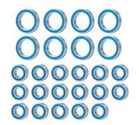 roulement a bille Pour Redcat Pour Gen7 Pour Pro Pour Sport 1/10 RC Voiture Sur Chenilles 25 Pièces Roulements À Billes Moyeu Roue En Acier Chromé Scellé Caoutchouc Métrique