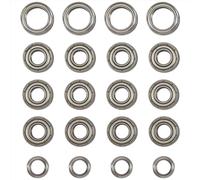 roulement a bille Pour Tamiya Pour TT-01 TT01D TT01E TT01R DF02 1/10 RC Camion Sur Chenilles Accessoires De Mise À Niveau Voiture Kit Roulement Billes 20 Pièces