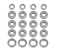 roulement a bille Pour Tamiya TT01 TT01D TT01E TT01R DF02 20 Pièces Roulement À Billes 1/10 RC De Mise Niveau Voiture Accessoires Modifiées