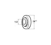 Roulement a bille volet roulant nylon diametre 28