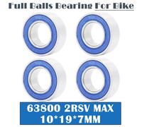 Roulement À Billes 10x19x7mm (4 Pièces), Cadre De Vélo, Pivotant, 63800 2rs Rsv, 3800