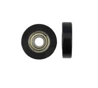 Roulement à billes 604zz recouvert de plastique noir, for fenêtre coulissante, porte, rouleau plat, roulement en plastique d'externalisation BSF60418-5, 10 pièces