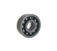 Roulement à billes 6204 MAX entièrement en céramique - Roulements à billes Si3N4, diamètre intérieur 20 mm, diamètre extérieur 47 mm, largeur 14 mm, autolubrifié, haute résistance à la chaleur