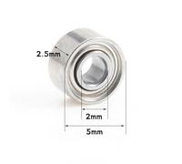 Roulement à billes à gorge profonde, 10 pièces, 2mm ID MR52ZZ MR62ZZ 692ZZ MR72ZZ, Double bouclier L-520ZZ R-620ZZ L-620ZZ L-720ZZ(MR52ZZ 2x5x2.5)