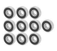 Roulement à billes à gorge profonde, 10Pcs 6201-RS portant le roulement à billes en acier à gorge profonde 12mm