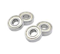Roulement à billes à gorge profonde 6000 RS/ZZ, 1 pièce, 10 x 26 x 8 mm, pour moteurs électriques et machines industrielles. Pièces de rechange.,ZZ,20x27x4mm
