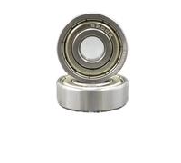 Roulement à billes à gorge profonde en acier chromé, joint métallique, faible bruit, for machines à grande vitesse 6200 6201 6202 6203 6204 6205 6206 6207 ZZ(6200 ZZ 2pcs)