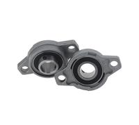 Roulement à billes à semelle, Lot de 4 paliers à semelle en zinc, diamètre 8/10/12/15/17/20 mm, bride d'alésage(KFL000-10mm)