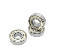 Roulement à billes bimétallique blindé gorge profonde 6204ZZ 2pcs ABEC-7