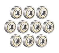 roulement à billes Deep Groove double écran Roulements à billes à gorge profonde, lot de 10, dimensions multiples, double blindage (625zz 5x16x5mm)