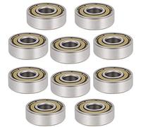 roulement à billes Deep Groove double écran Roulements à billes à gorge profonde, lot de 10, double blindage, différentes tailles(688zz 8x16x5mm)