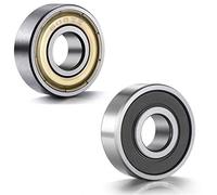 roulement à billes Deep Groove double écran Roulements à billes à gorge profonde, lot de 10, double blindage, acier à haute teneur en carbone, pour arbres de 3 mm à 8 mm(626zz)