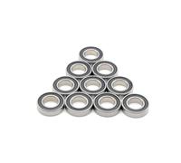 Roulement à billes en acier inoxydable S6800RS 10 x 19 x 5 mm S6801RS S6802RS S6803RS S6804RS S6805RS 5 pièces(S6805RS 25x37x7)