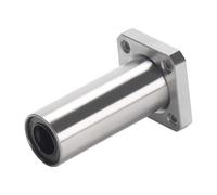 Roulement à billes en acier LMK12LUU/LMK12UU/LMK8UU, bride carrée linéaire 12x2 1mm/8x15mm, douille d'extrusion, tige linéaire for imprimante 3D, 1/2 pièces(2pcs,LMK12UU 12x21x30mm)