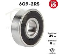 Roulement à billes - Matijardin - 609-2RS - Ø 24 mm - Double étanchéité - 1er Prix