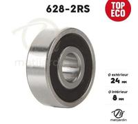 Roulement à billes - Matijardin - 628-2RS - Ø 24 mm - Double étanchéité - 1er Prix