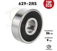 Roulement à billes - MATIJARDIN - 629-2RS - Double étanchéité - Ø 26 mm - Premier prix