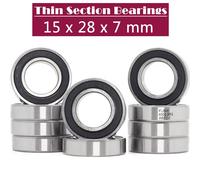 Roulement À Billes Métrique 15x28x7mm, 10 Pièces, Section Mince, Roulements À Billes 6902 2rs 6902rs 61902 Rs Pour Vélo