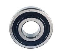 Roulement à billes rainuré SKF 6306 2RS (1 pièce), 30 x 72 x 19 mm.