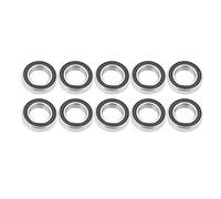 Roulement à billes Samfox, 10pcs 6801-2RS Roulements à billes à gorge profonde scellés en caoutchouc 12mm * 21mm * 5mm