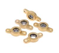 Roulement à bride en alliage de zinc avec palier à semelle, calibre 5 mm, 6 mm, 7 mm, 8 mm, 10 mm, KFL05, KFL06, KFL07, KFL08, KFL10, 1 pièce(5MM)