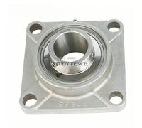Roulement à insertion en acier inoxydable 304, Base carrée, SUCF201/SUCF202/SUCF203/SUCF204/SUCF205, accessoires de quincaillerie domestique, 1 pièce(SUCF202)
