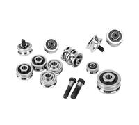 Roulement à rainure en forme de U en acier inoxydable 440, 1 pièce, SG66 10 15 20 25, double rangée, roulement à rainure de guidage for machine à broder(SG15)