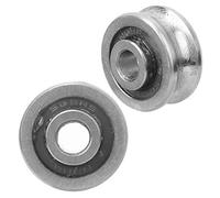 Roulement à Rainure, Roulement de Guidage à Billes à Rainure Profonde, 10pcs Rainure en U SG15 Roulement de Guidage de Piste 5 X 17 X 8 mm