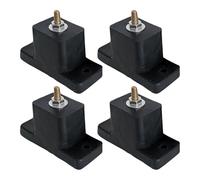 Roulement antivibrant pour le climatiseur - 4 morceaux de réservoir de chaus de choc pour le condensateur AC, pieds d'amortissement pour le compresseur | Support résistant à l'unité externe