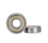 Roulement, Bouclier de joint bimétallique Micro roulement à gorge profonde 10 pièces 608ZZ 8x22x7mm accessoires d'imprimante 3D roulements miniatures moteur en acier au carbone(688zz(8x16x5)10pcs)