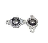 Roulement de bloc d'oreiller en alliage de Zinc KFL005, Support monté, diamètre d'alésage de 25mm, roulement à bride rhombique, 2 pièces