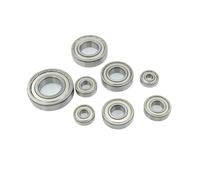 Roulement De Cuve De Rondelle, Compatible Avec La Série Z, Roulements À Billes À Gorge Profonde De Précision À Grande Vitesse 6200-6205, Roulement Muet Scellé En Acier Chromé(6201 ZZ 2pcs)