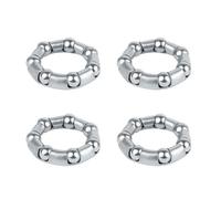 Roulement de manivelle de vélo - Support de roulement à billes de 20,6 mm avec 7 billes, kit de 4 roulements de roue de vélo, accessoires de vélo de rechange, composants rotatifs lisses pour montage
