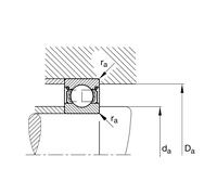 Roulement de moyeu de roue 6208-2Z /FAG/ FAG