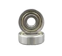 Roulement de précision Roulements à billes en acier chromé 6200-6204 ZZ, diamètre intérieur 10-20 mm, roulements gorge profonde avec joint métallique for machines, 2 pièces(10x30x9mm)