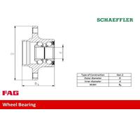 Roulement de roue 713 6179 40 FAG pour HONDA JAZZ III INSIGHT