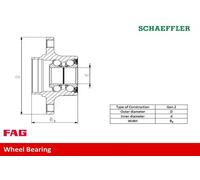Roulement de roue 713 6783 50 FAG pour FORD MONDEO I MONDEO I A trois volumes
