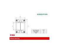 Roulement de roue arrière FAG 713 6302 70