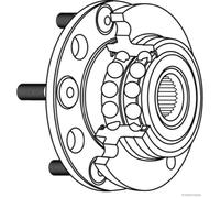 Roulement de roue arrière HERTH+BUSS JAKOPARTS J4712059