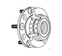 Roulement de roue avant HERTH+BUSS JAKOPARTS J4708025