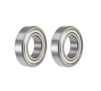 Roulement de roue SOURCING MAP 6005ZZ Roulements Billes Gorge Profonde Z2 25mm x 47mm x 12mm Double Blindé Acier Carbone 2Pcs