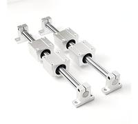 Roulement De Support Coulissant Linéaire D'arbre Optique | Ensemble coulissant à faible friction for les machines de bricolage, de fraisage CNC et de tour(350mm)