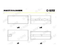 Roulement de vilebrequin GLYCO H1037/5 0.50mm