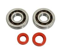 ROULEMENT D'EMBIELLAGE + JOINT SCOOT P2R ADAPTABLE PEUGEOT 50 TKR, TREKKER, SPEEDFIGHT, VIVACITY, BUXY, SQUAB, ZENITH, ELYSEO (KIT SC04A47CS TPI POLYAMIDE-JOINT RACING ROUGE)